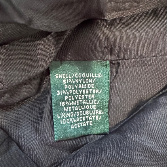 Lauren Ralph Lauren V-Neck Textured Formal Skater Dress (sz 10) - Picture 8 of 8